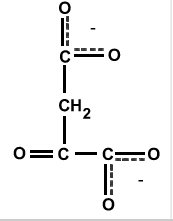 Chemical structure of oxaloacetate